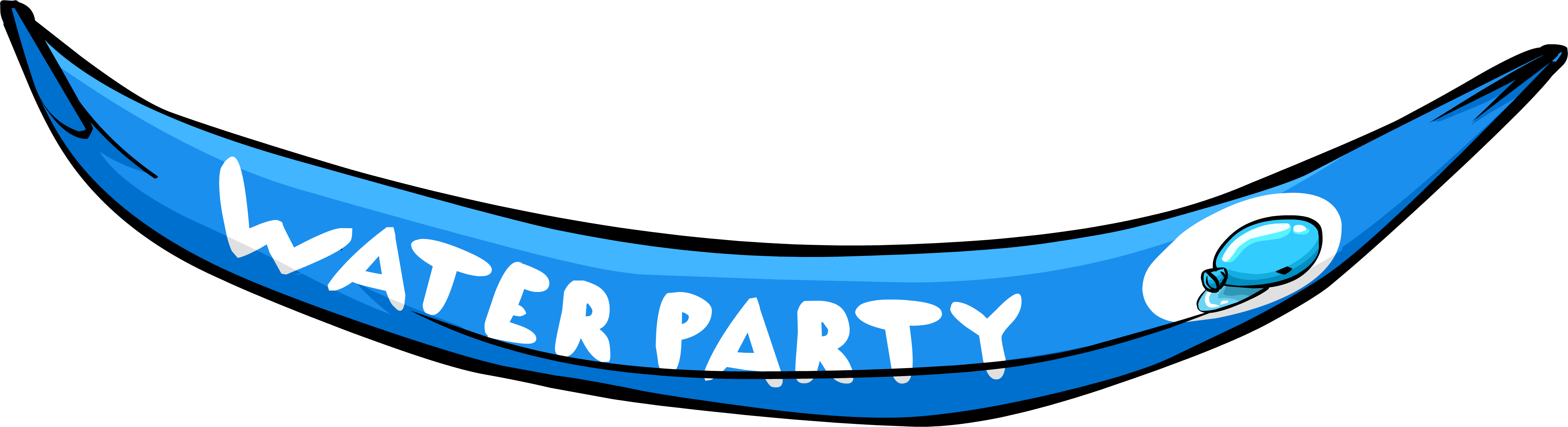 Clipart Water Party - Club Penguin Water Party Forest - Png Download (4529x1233), Png Download