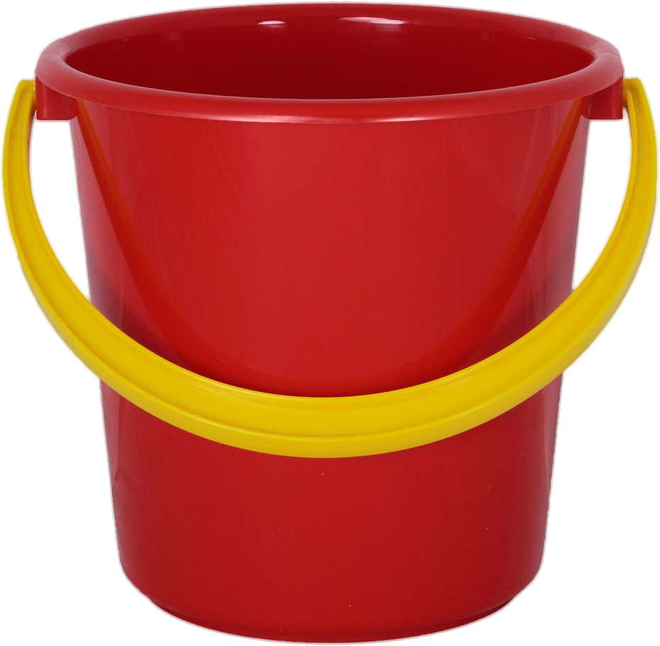 Svg Royalty Free Red Plastic Png Image Purepng Free - Bucket Png Clipart (930x910), Png Download
