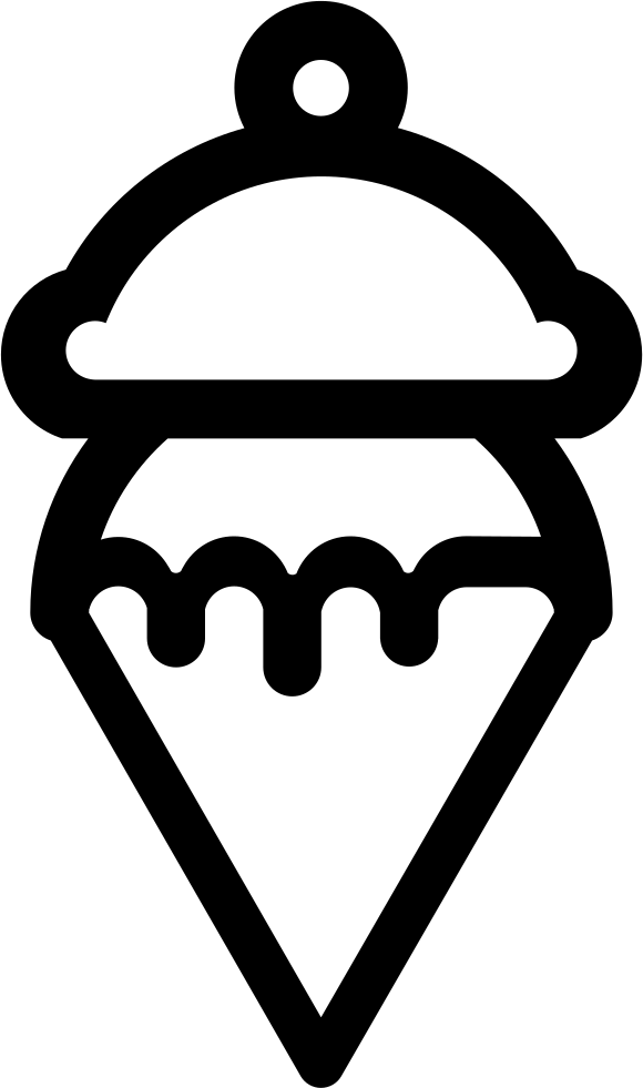 Two Balls Ice Cream Cone With Cherry Comments - Ice Cream Cone Clipart (580x981), Png Download