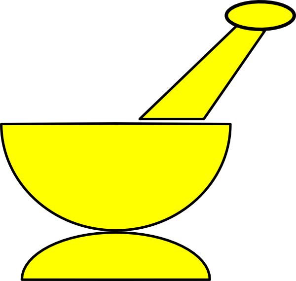 Mortar And Pestle Clipart (600x570), Png Download