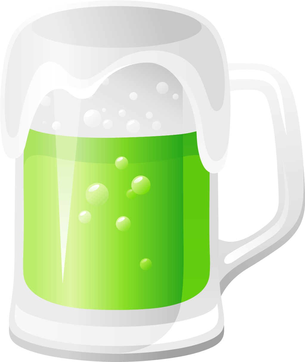 Beer Clipart High Resolution - Green Beer Png Transparent Png (1074x1245), Png Download