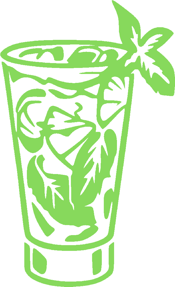 Mojito Clipart Glass - Cocktail - Png Download (1000x1000), Png Download
