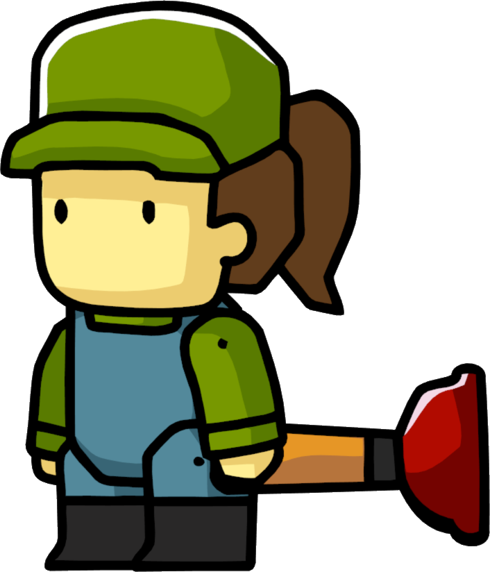 Plumber - Scribblenauts Wiki - Female Plumber Clip Art - Png Download (706x824), Png Download