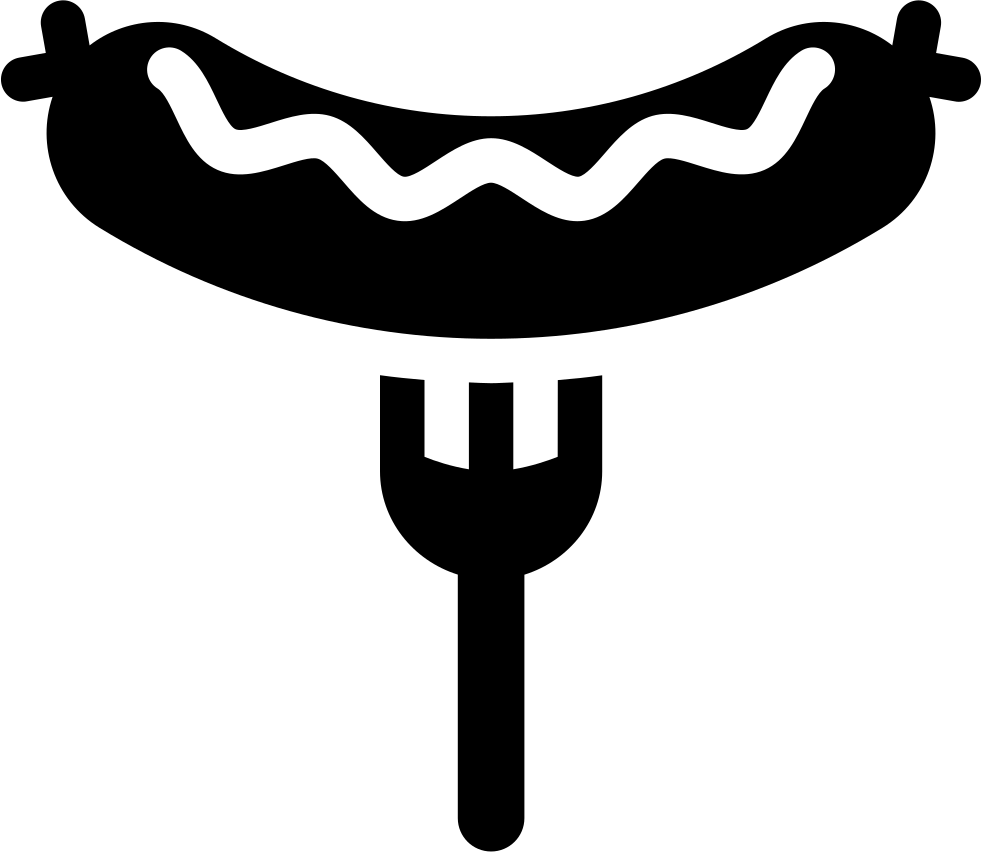 Bratwurst On Fork Icon Free Download Png World And - Hot Dog Vector Clipart (981x852), Png Download