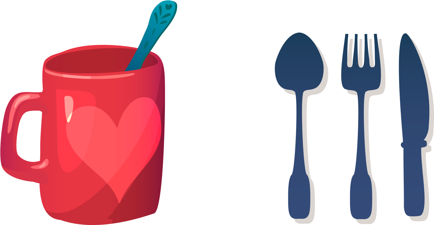 Cinta Di Sujud Terakhir Cups Knife And - Fork Clipart (1600x1600), Png Download