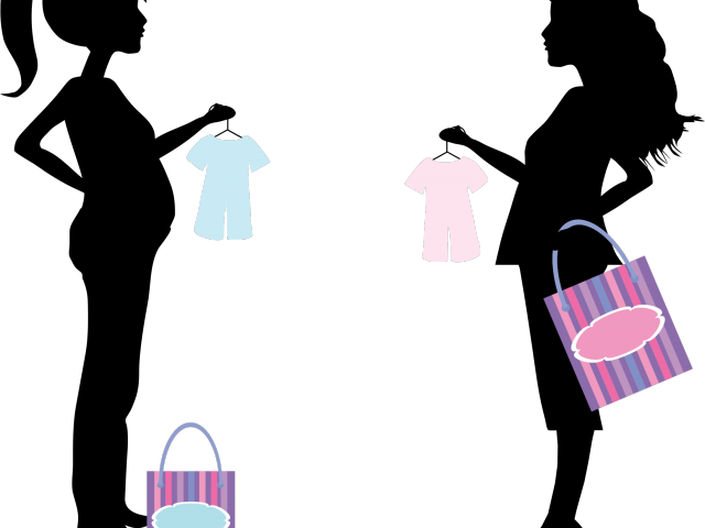 Shopping Clipart Black And White - Congratulations You Re Having A Girl - Png Download (640x480), Png Download