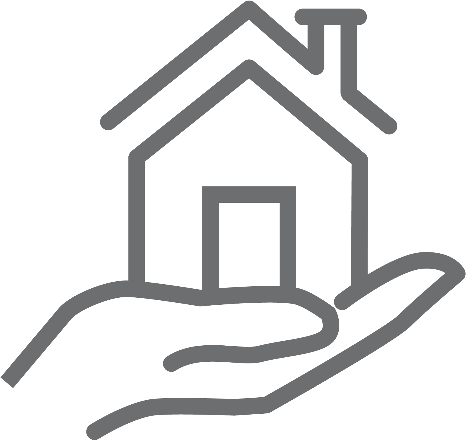 Heritage Bank Loans Credit - Home Line Art Clipart (1900x1900), Png Download