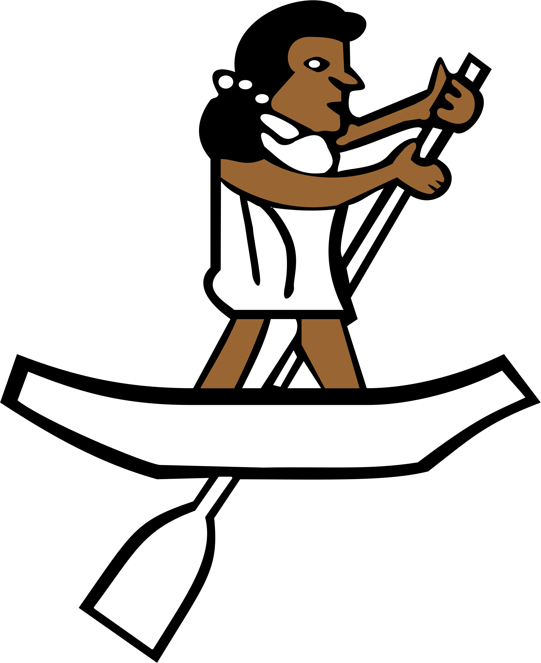 Kayaking, - Canoa Png Clipart (1810x2217), Png Download