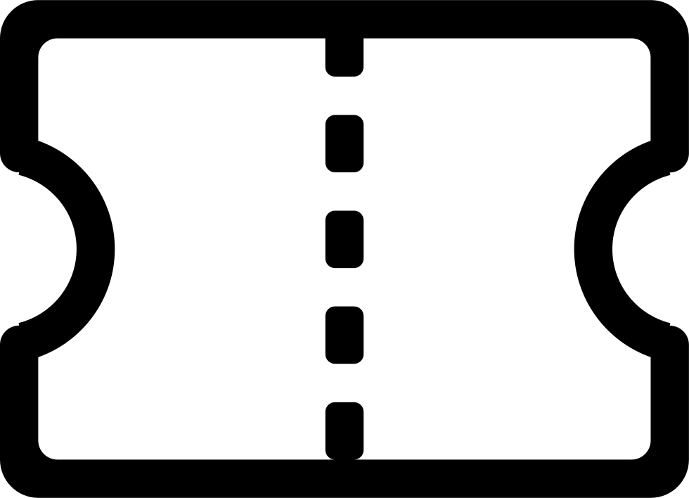 Ticket Clipart Svg - Icon - Png Download (980x708), Png Download