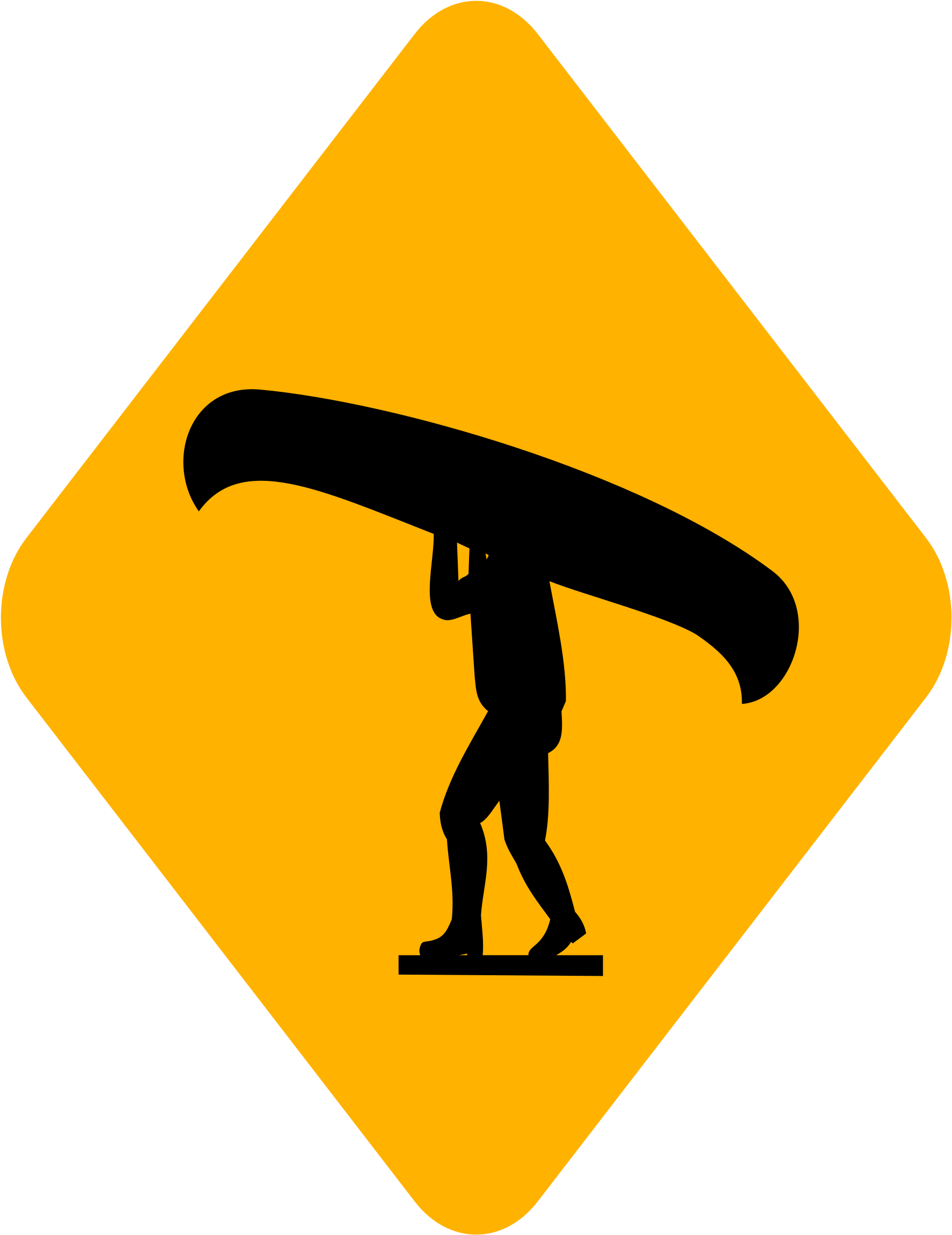 Clipart Portage Sign Diamond Canoe Clip Paddle Clip - Change Of Plan Icon - Png Download (1901x2400), Png Download