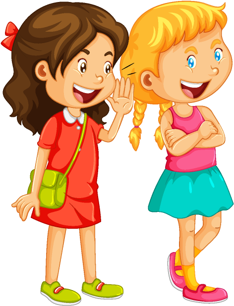 I've Been Struggling With Misophonia Since I Was About - Two Girls Talking Cartoon Clipart (588x684), Png Download