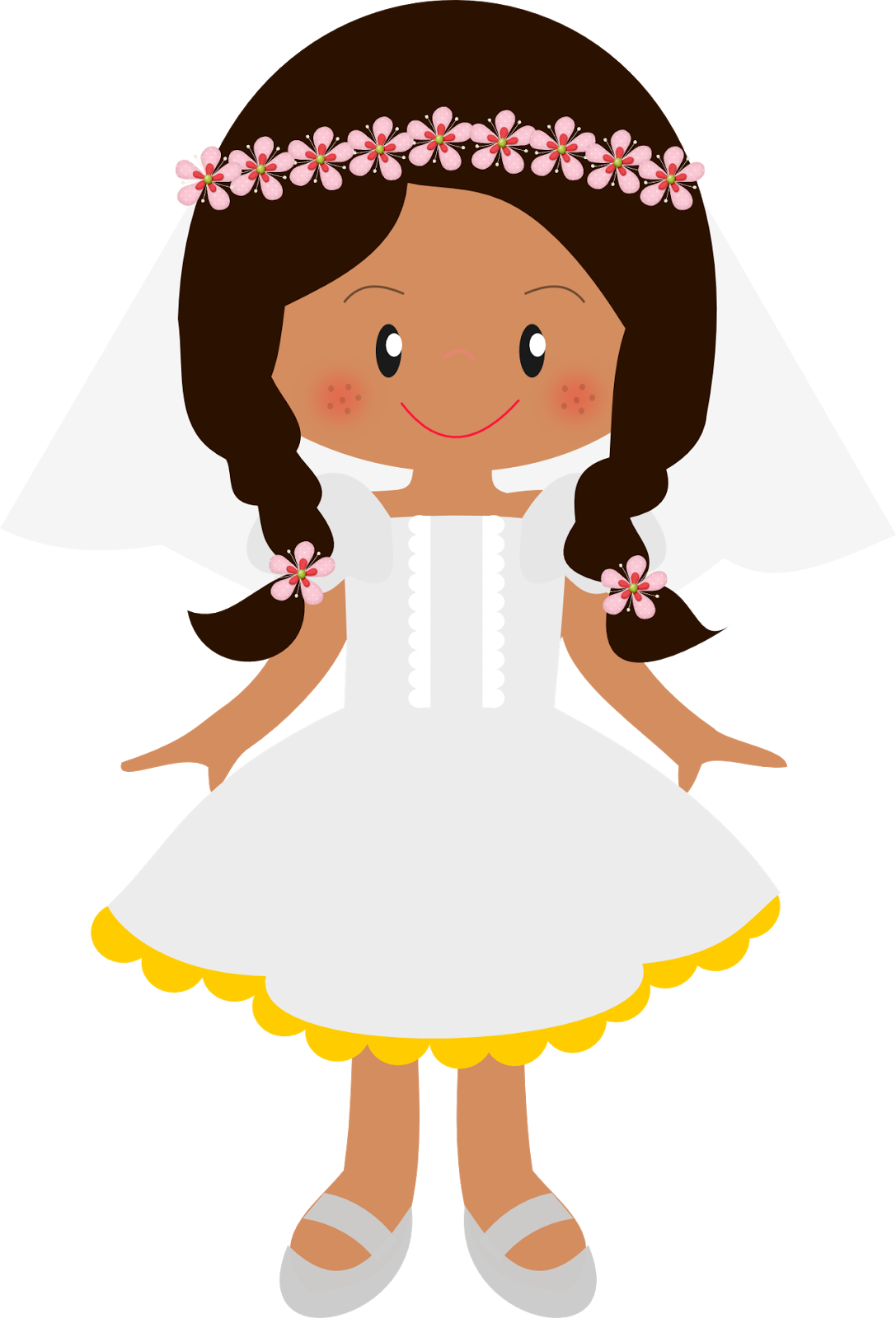 Png Black And White Download Communion Table Clipart - Daminha Casamento Desenho Png Transparent Png (1087x1600), Png Download