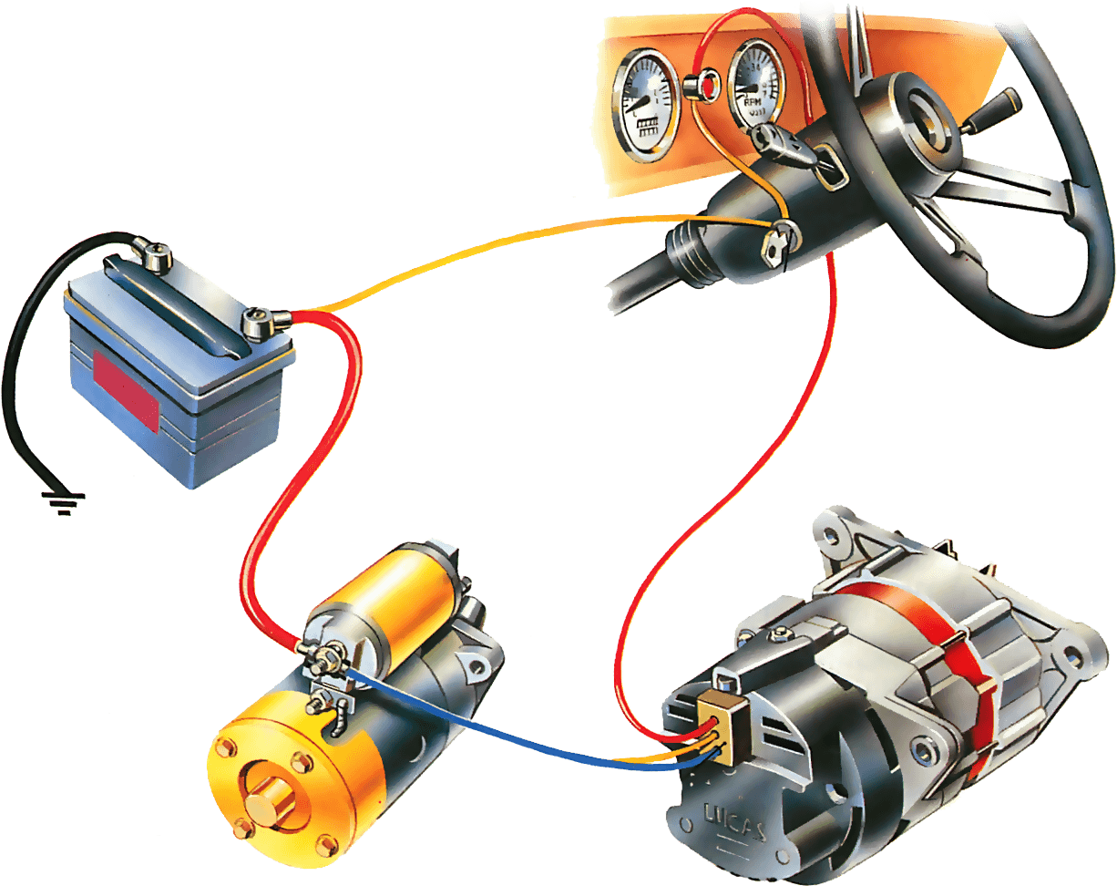 Car Battery Alternator Clipart (1280x1026), Png Download