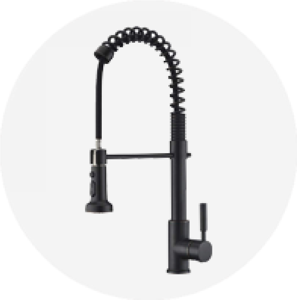 Oil Rubbed Bronze Color Kitchen Faucet Clipart (1000x1000), Png Download