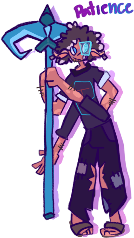 Meet Patience I Wanted To Do A Hermitfusion For A Long - Cartoon Clipart (456x810), Png Download