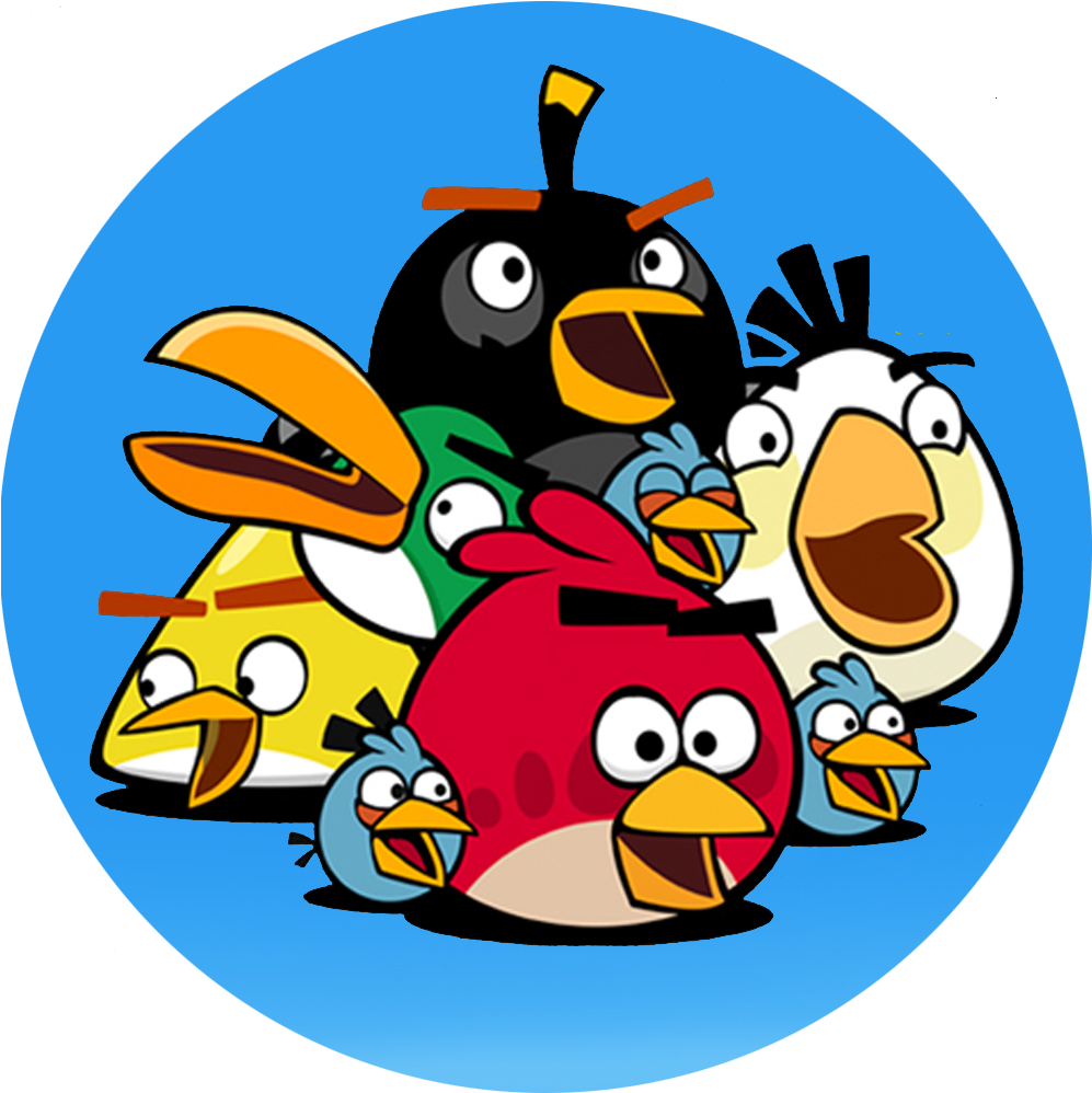 Angry Birds - Angry Birds Group Clipart (1004x1004), Png Download