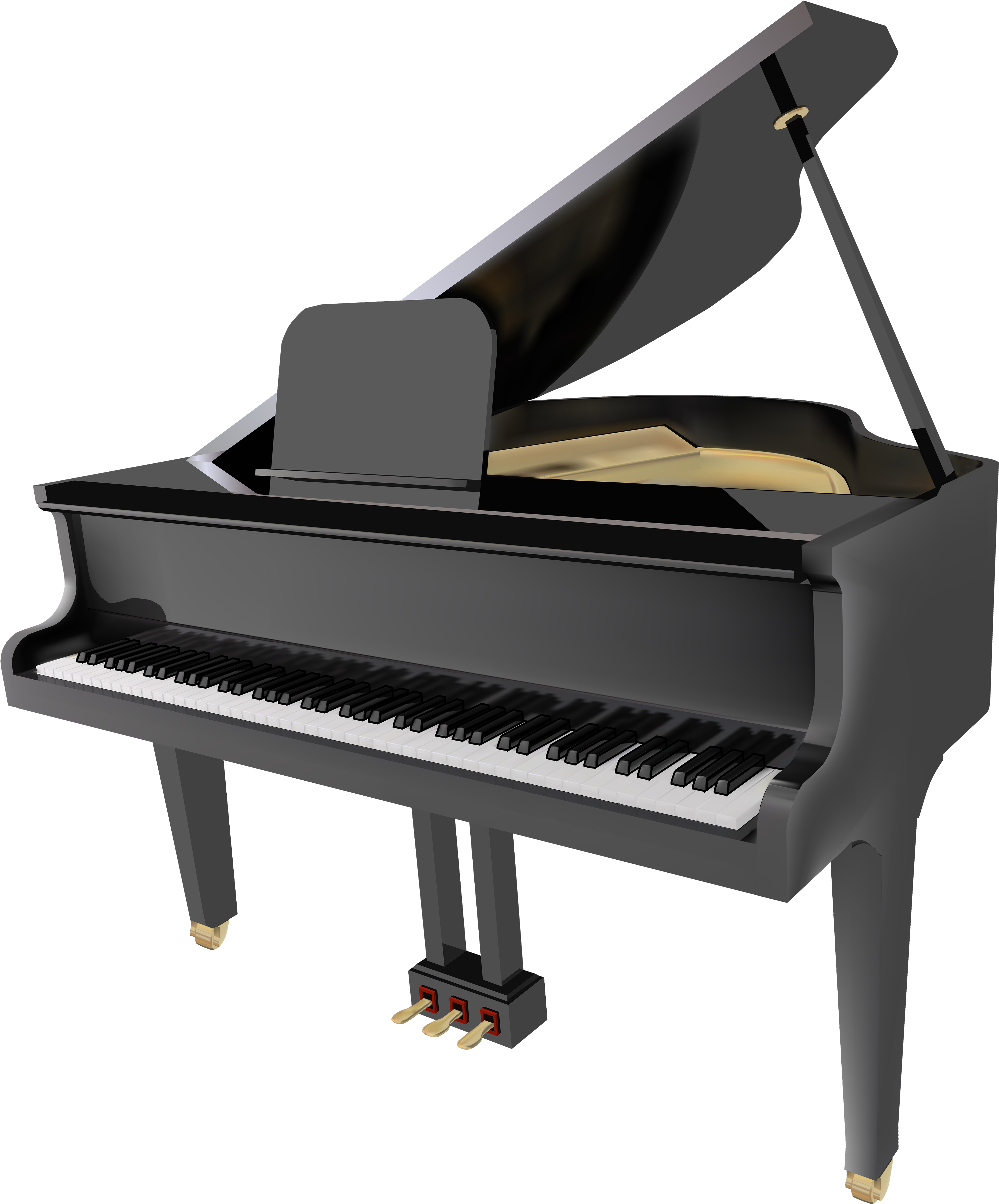 Piano Images 3 Free Download Png Clipart - Piano Png Clipart Transparent Png (4186x5000), Png Download