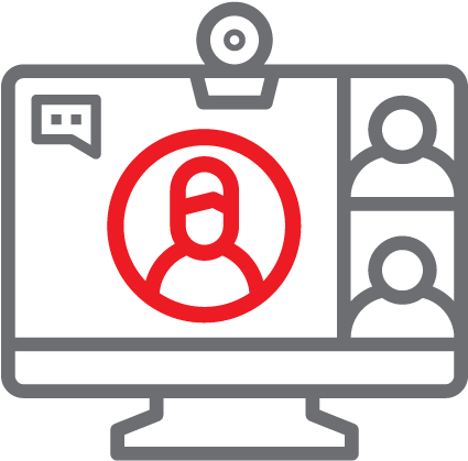 Tv Conference Icon Clipart (626x626), Png Download