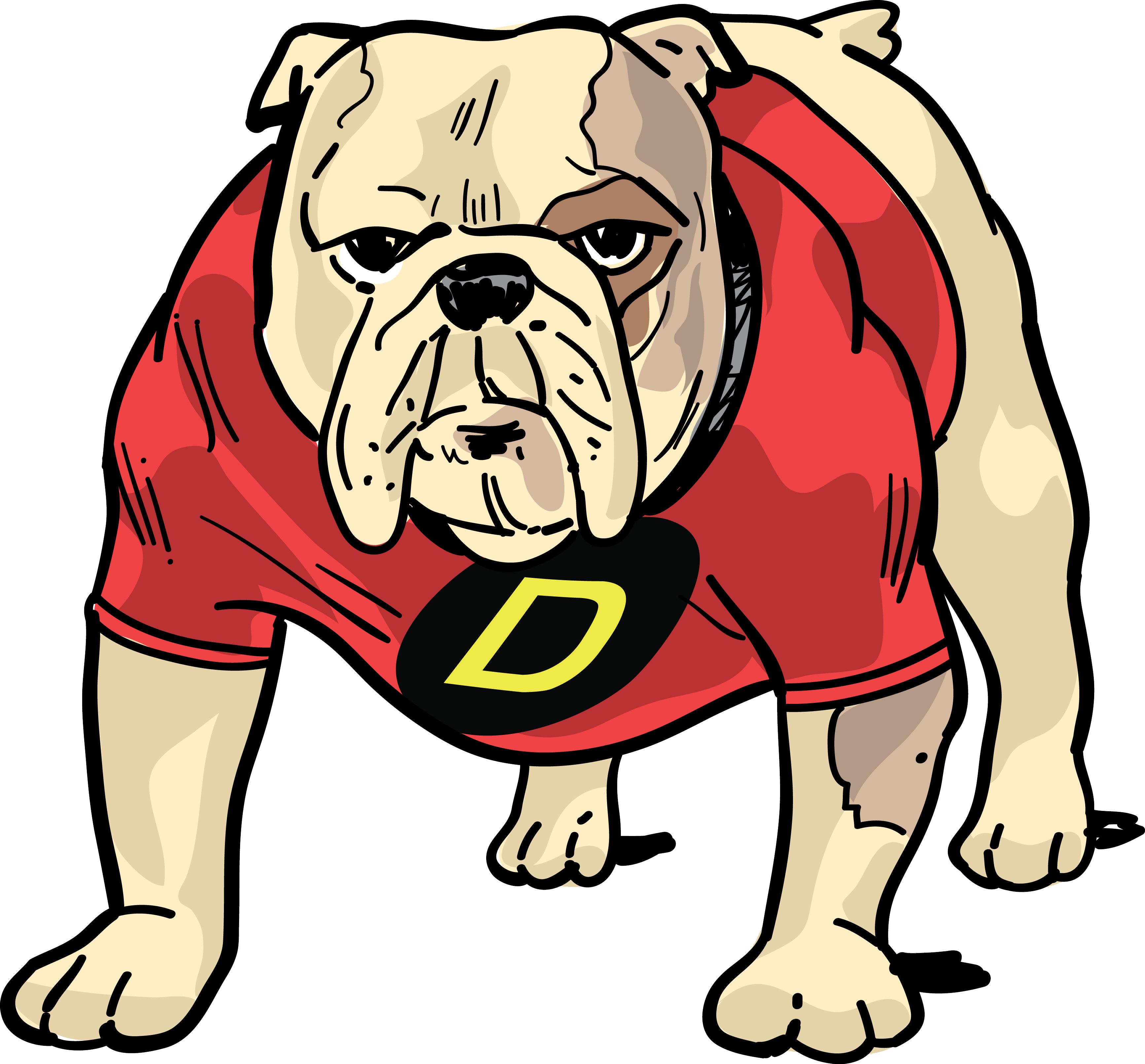 Dee Bulldog Finl - Dog Catches Something Clipart (3467x3220), Png Download