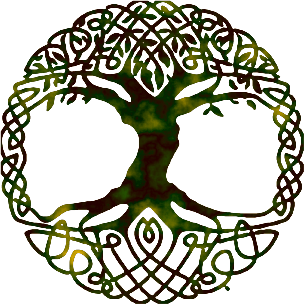 Life Of Symbol Tree Yggdrasil World Gospel Clipart - Tree Of Life Pagan Symbol - Png Download (1000x1000), Png Download