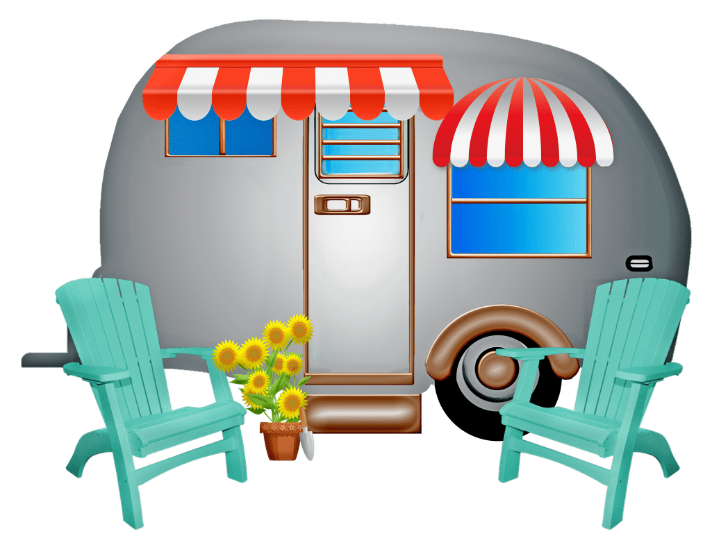 Clip Art Touring Caravan - Png Download (1024x795), Png Download