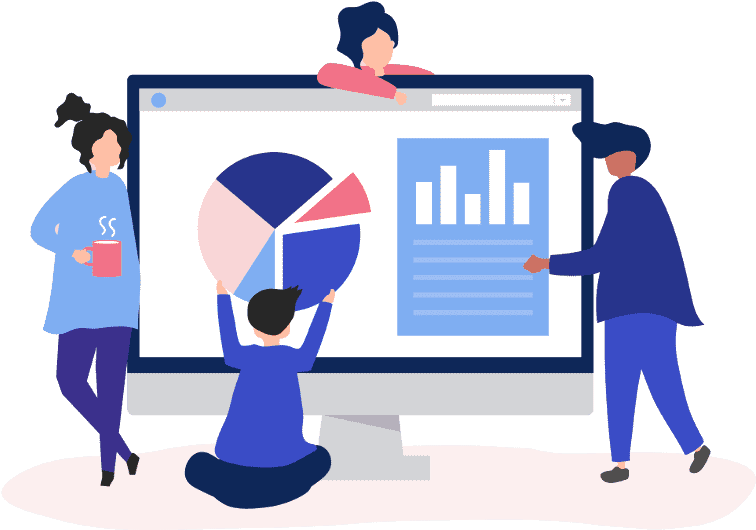 Img - Data Management Cartoon Clipart (805x550), Png Download