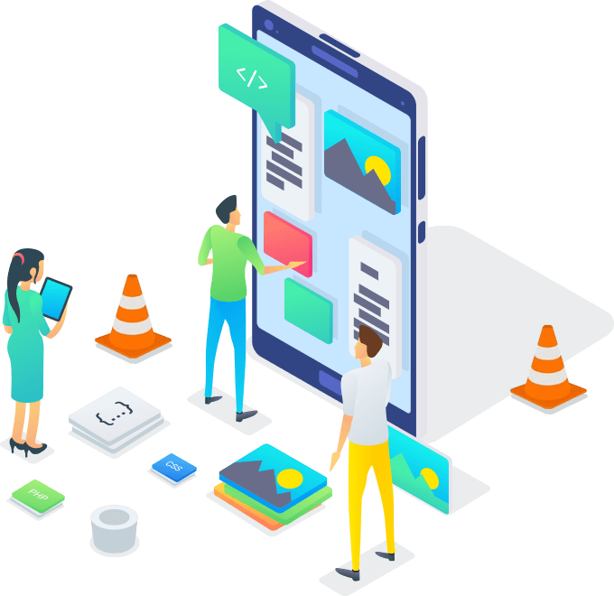 Learn And Develop Shopify Themes And Apps With Weeklyhow - Flat Technology Illustration Clipart (680x660), Png Download