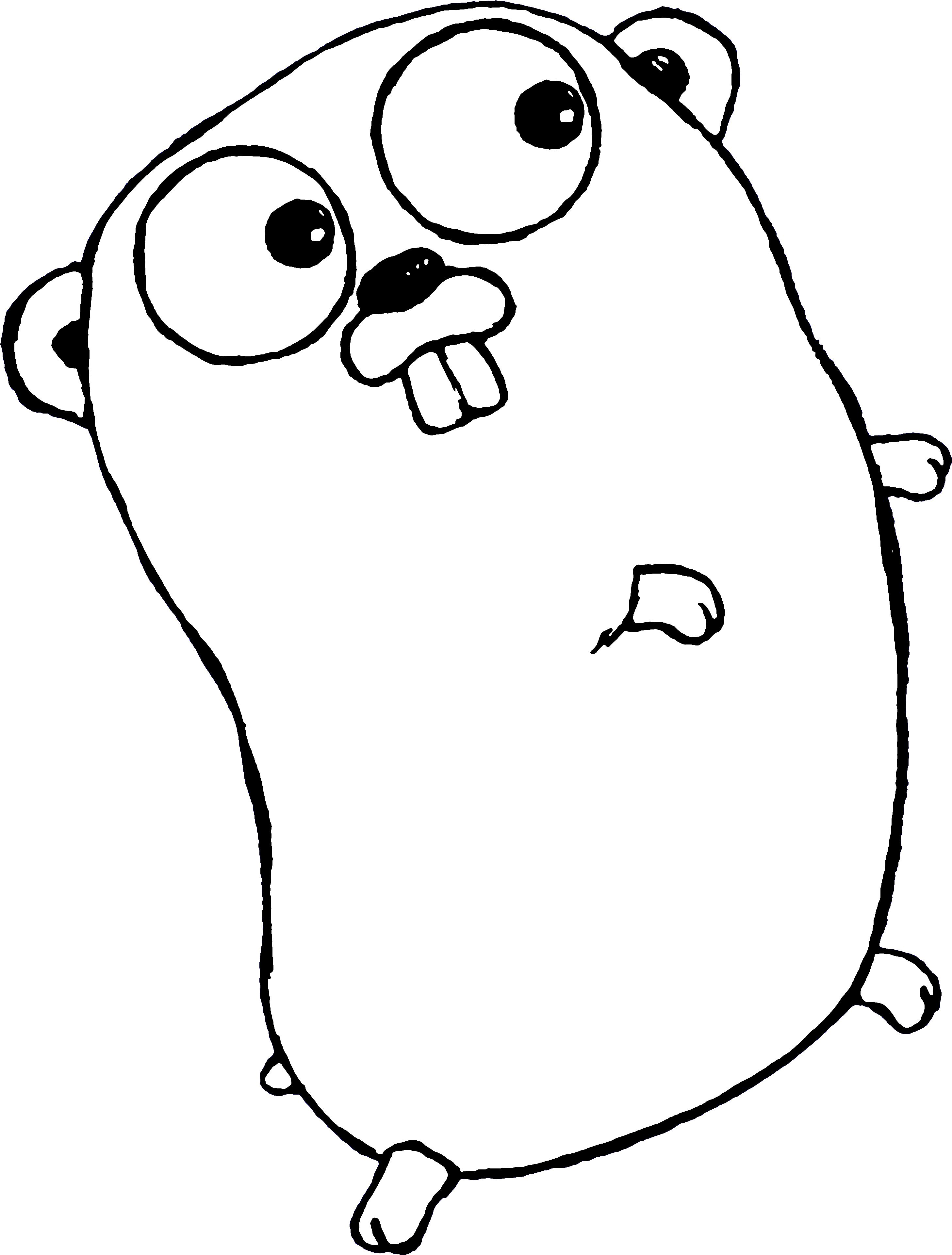 Gopher Golang Clipart (3861x3861), Png Download