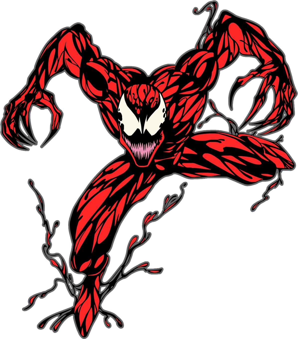 Villains Wiki - Carnage Comic Png Clipart (1333x1458), Png Download