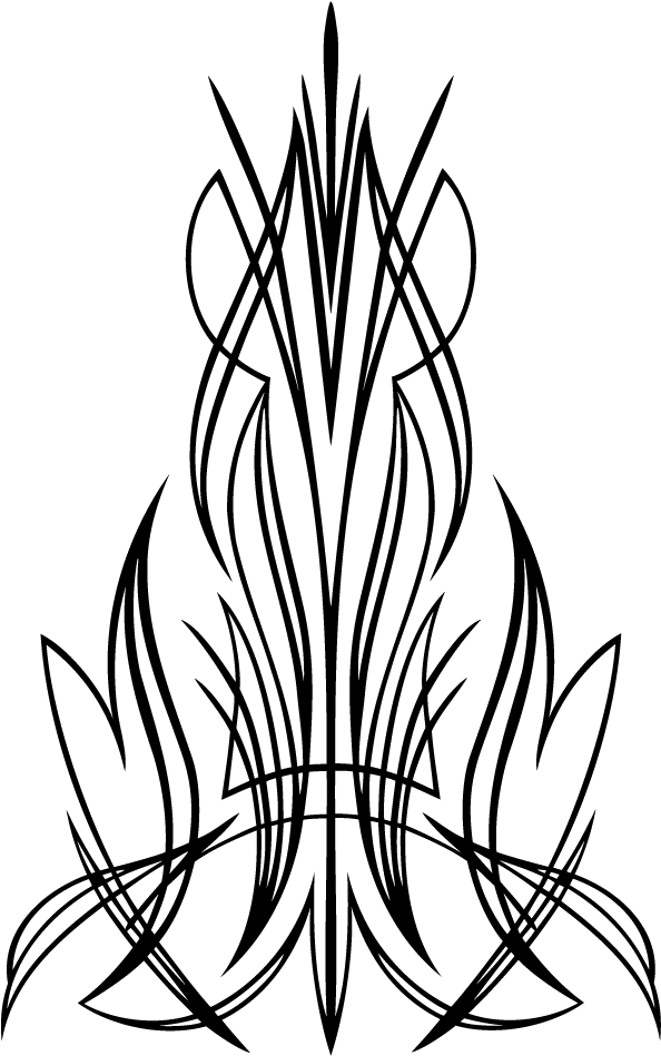 Benchmark Hood Decal - Harley Davidson Pinstripe Stickers Clipart (600x950), Png Download