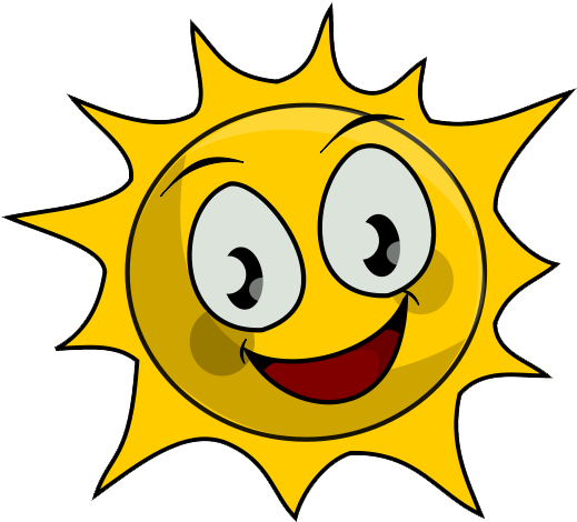 Cartoon Sun Clipart - Png Download (640x480), Png Download