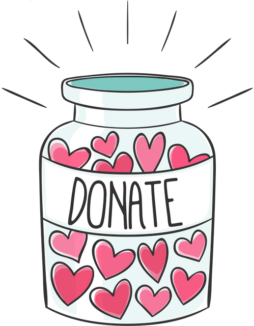 Donate Jar Clip Art - Png Download (534x640), Png Download