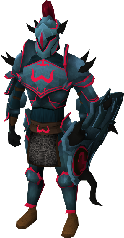 Zamorak Rune Armour Set Clipart (420x803), Png Download