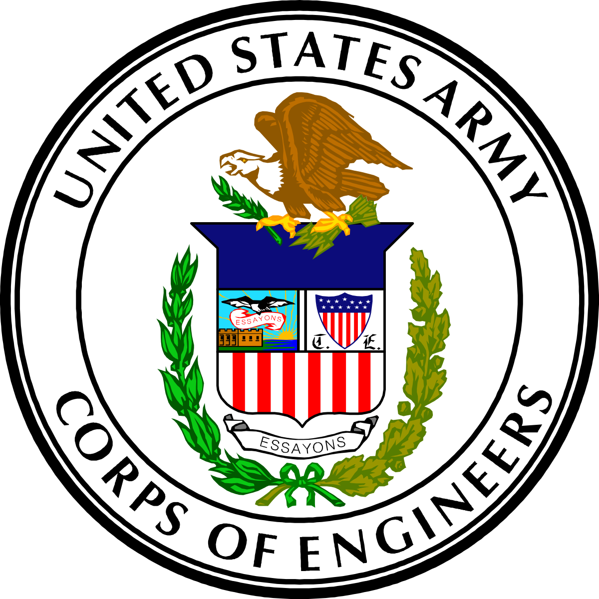 Us Army Corps Of Engineers Clipart (1200x1200), Png Download