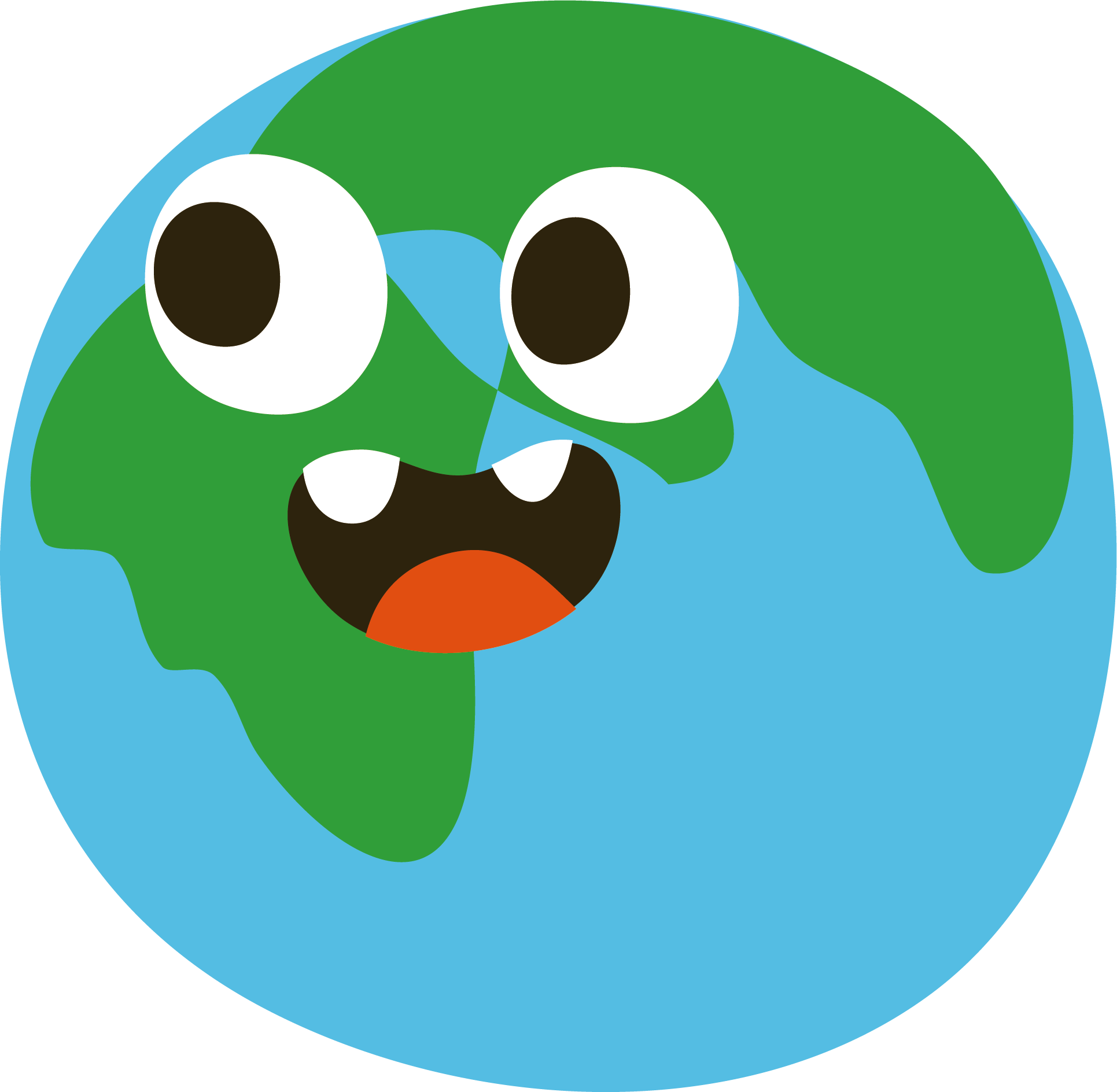 Planets Clipart Green Planet - Cartoon Transparent Planet Earth - Png Download (1931x1888), Png Download