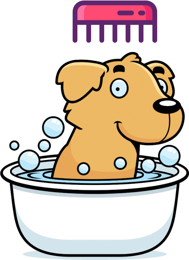 Sleeping Golden Retriever Cartoon Clipart (900x900), Png Download