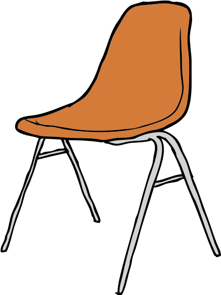 Chair, Sitting, Seat, Modern - Classroom Chair Clipart - Png Download (480x640), Png Download