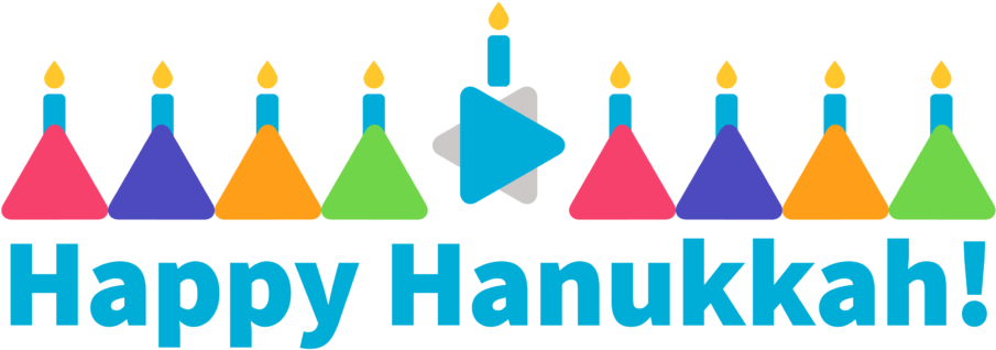Menorah Clipart Hanukkah Decoration, Menorah Hanukkah - Graphic Design - Png Download (1024x371), Png Download