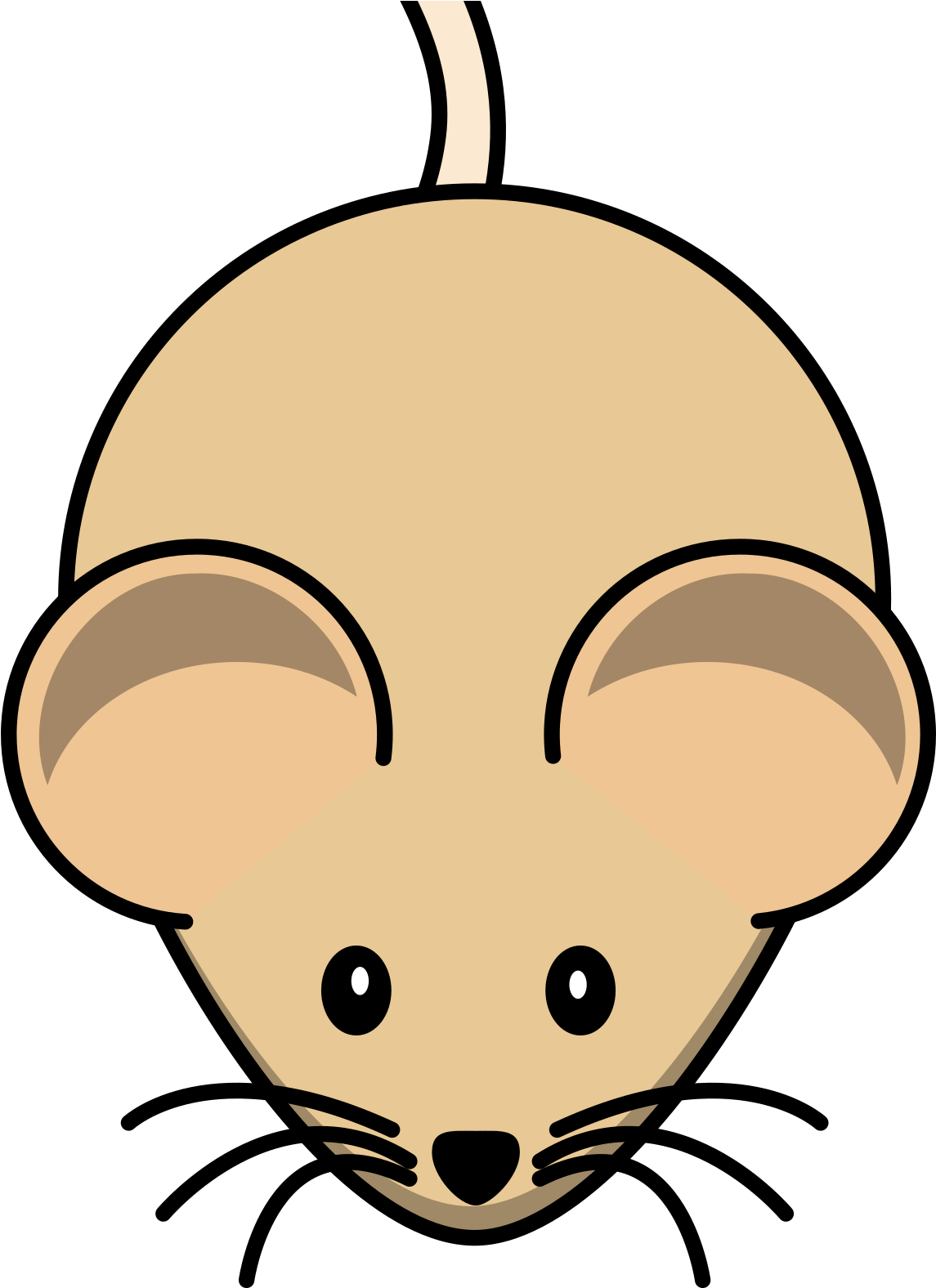 Mouse Cartoon White Background Clipart (1600x1600), Png Download