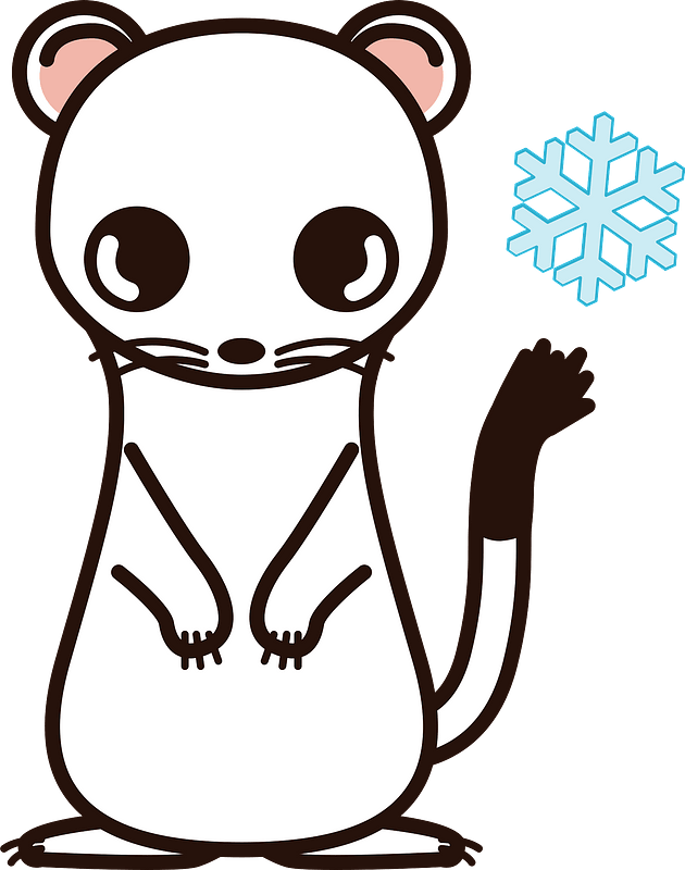 Short-tailed Weasel Clipart - Cartoon - Png Download (630x800), Png Download