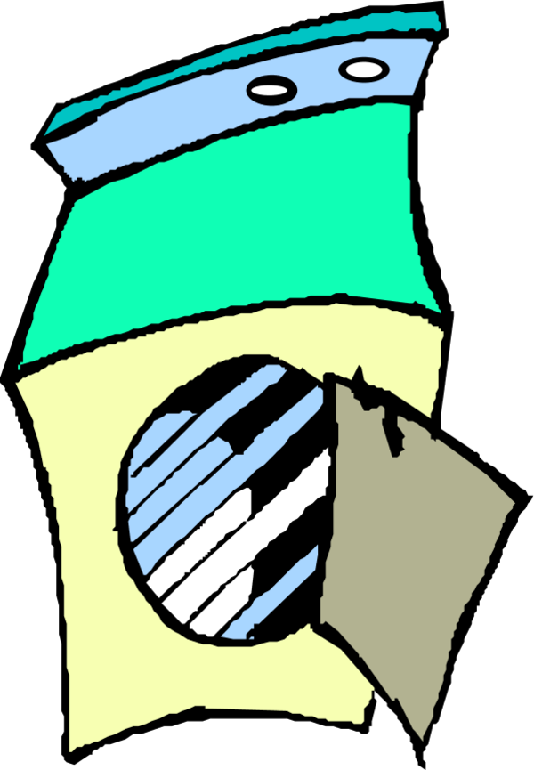 Vector Clip Art - Washing Machine Cartoon - Png Download (600x865), Png Download