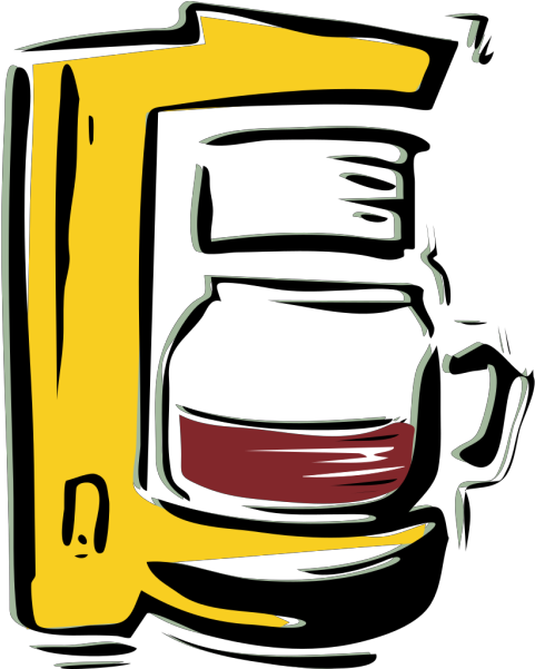 Coffee Machine Png Images - Coffee Maker Clip Art Transparent Png (600x600), Png Download