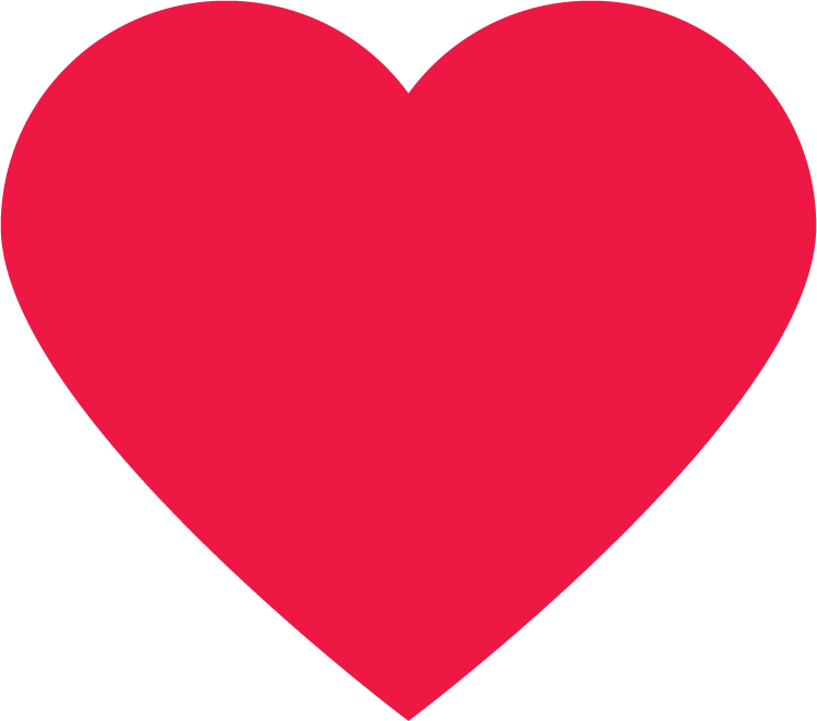 Red Love Heart Clipart (750x662), Png Download