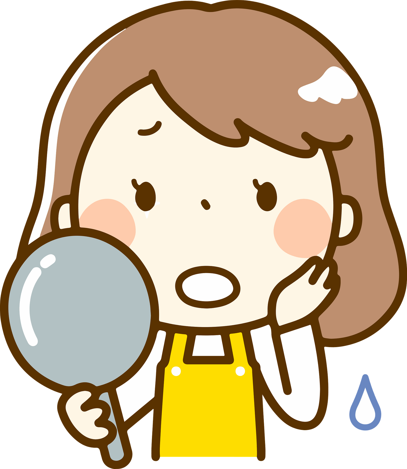 Woman Mirror Clipart - Looking In Mirror Clipart - Png Download - Full