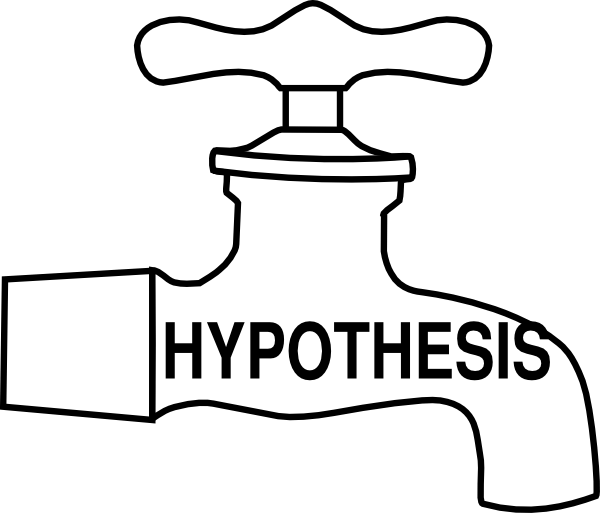 Transparent Conclusion Clipart - Hypothesis Black And White - Png Download (600x513), Png Download