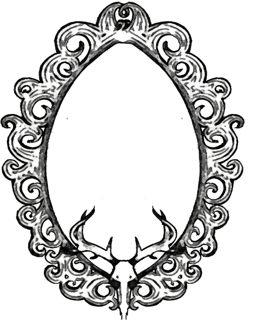 28 Collection Of Mirror Frame Drawing - Frame Drawing Clipart (832x1045), Png Download