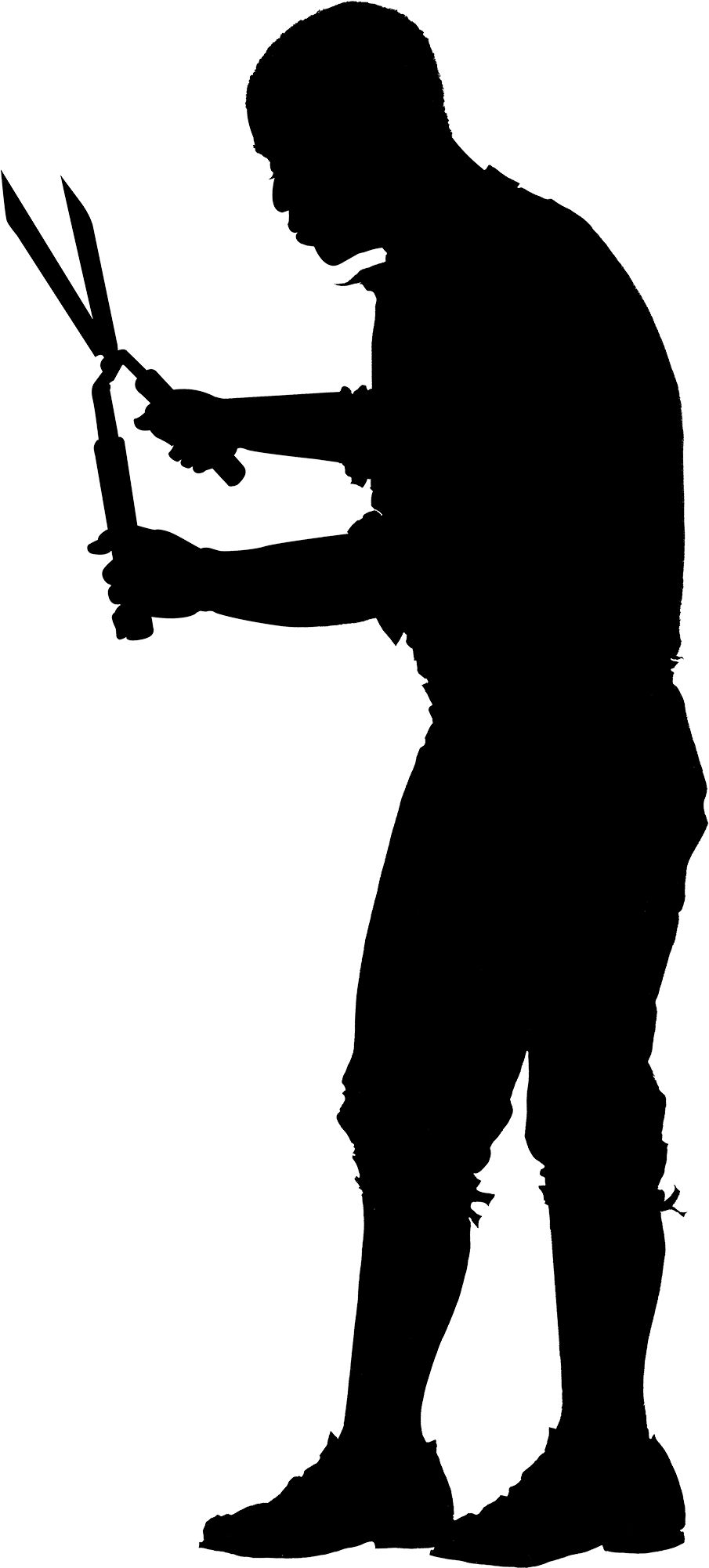 Mount Vernon Silhouette George Farmer - Farmer Silhouette Png Clipart (1330x2000), Png Download