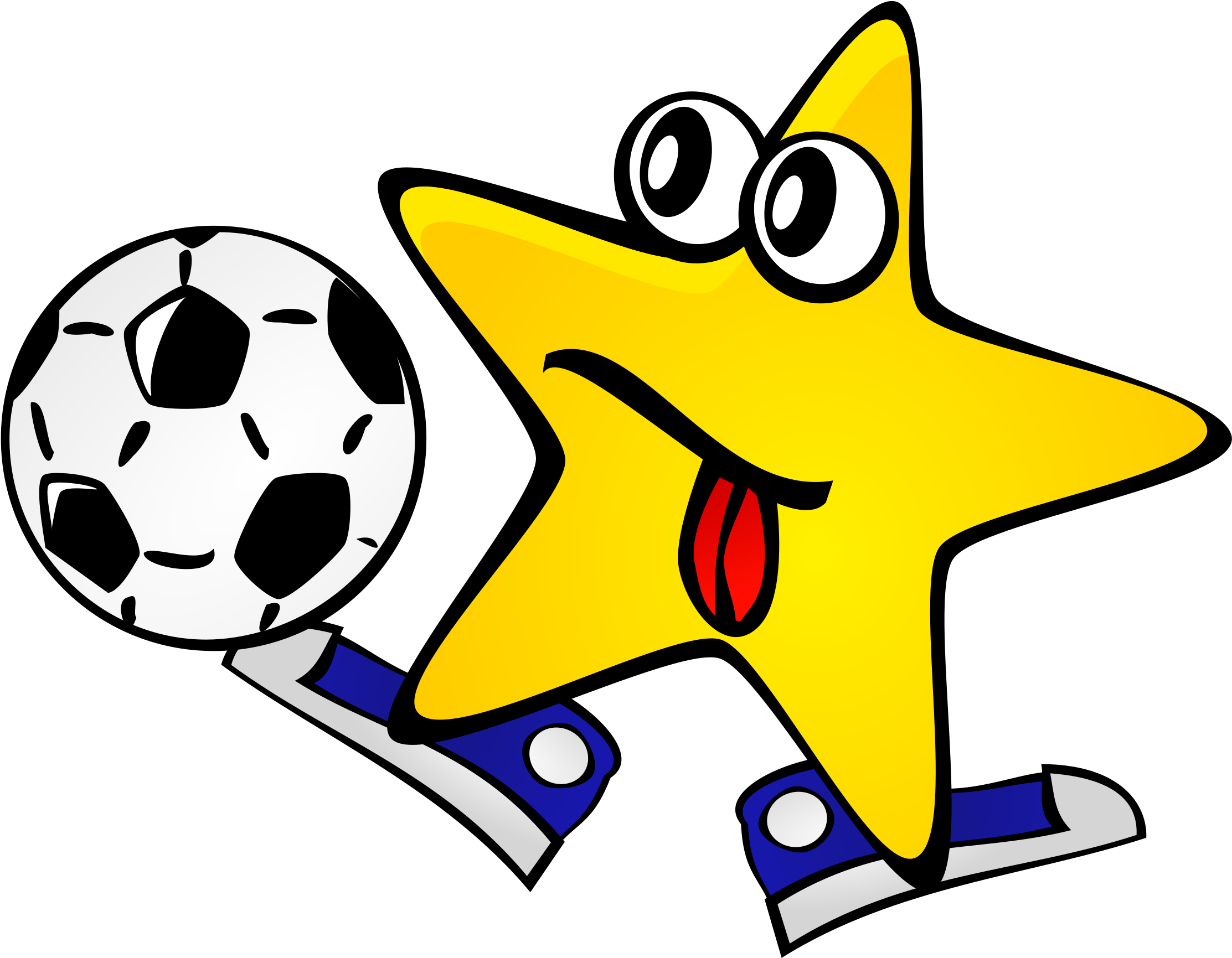 Night Sky Clipart Transparent - Soccer Star Clipart - Png Download (2225x1731), Png Download