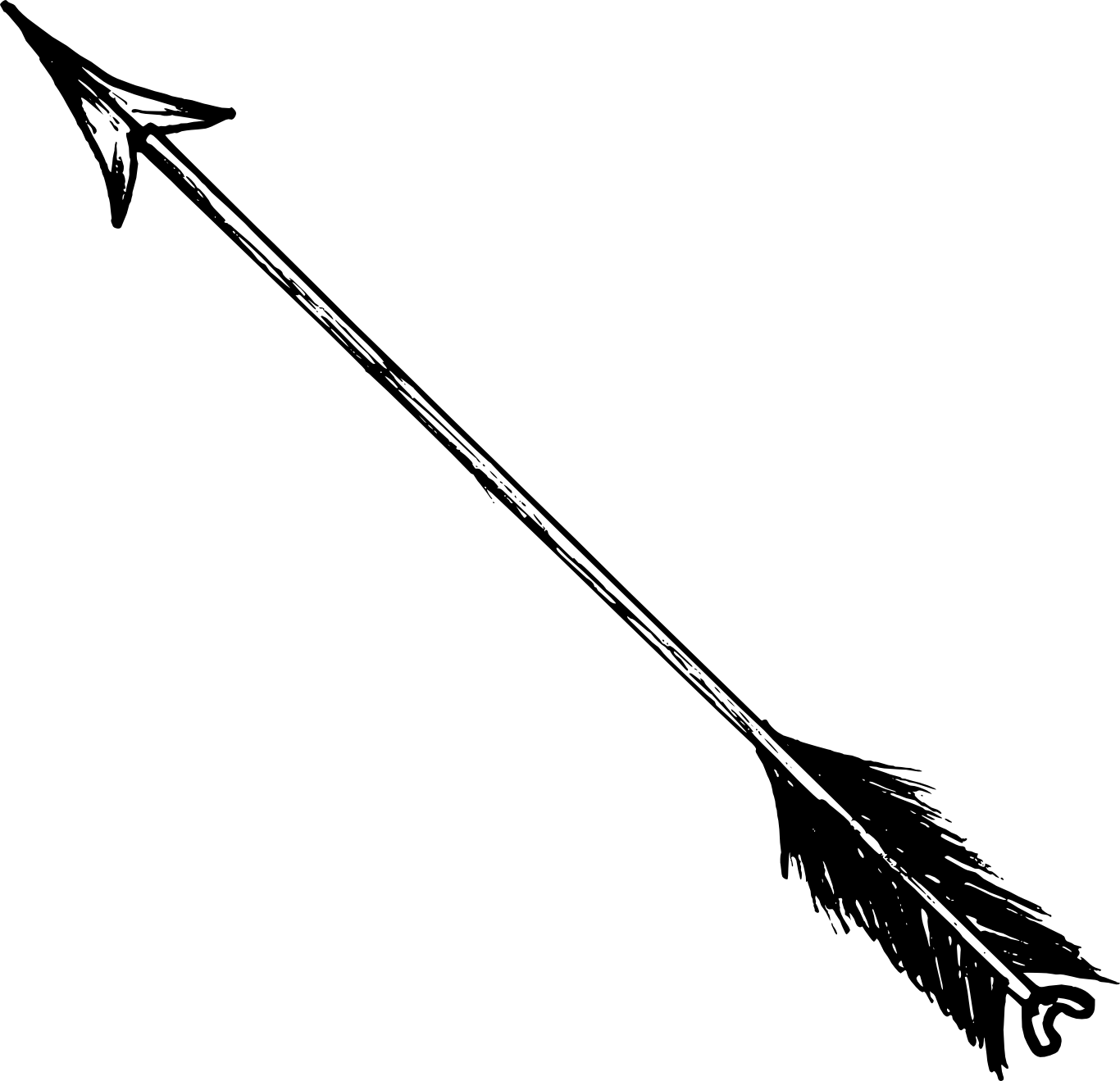 Arrow Clipart Black And White Png , Png Download - Bow Arrow Transparent Background (1366x1319), Png Download