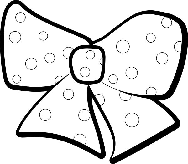 Bow Coloring Page Clipart Coloring Book Bow And Arrow - Gift Bow Clipart Black And White - Png Download (600x524), Png Download